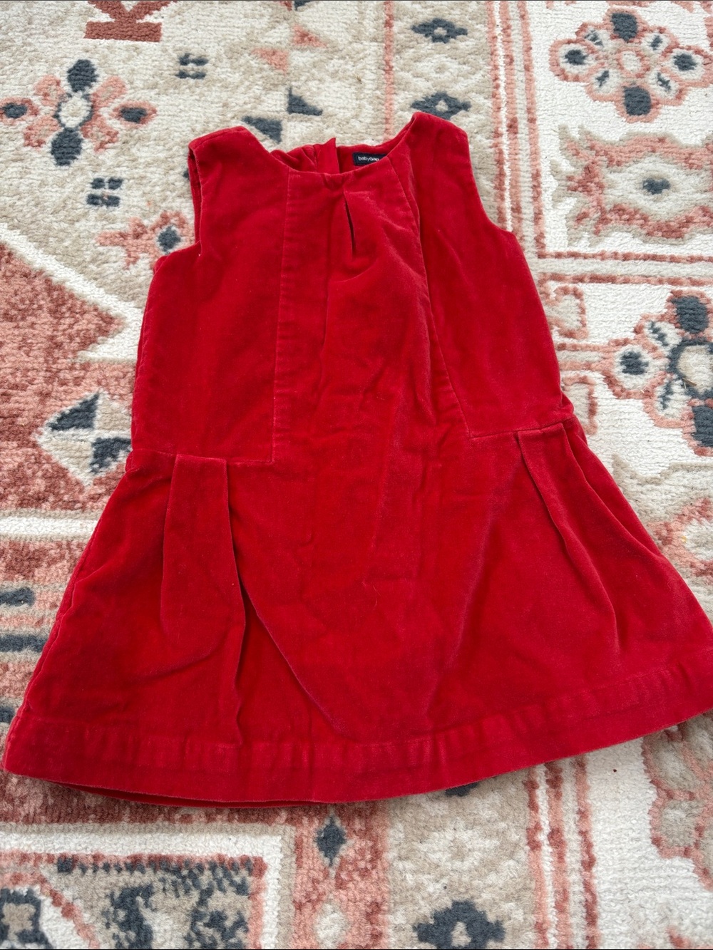 GAP Red Velvet Sleeveless Girls' Dress